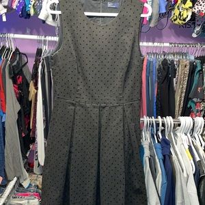 Ladies GAP Black dress feels suede like faux leather feel size 10